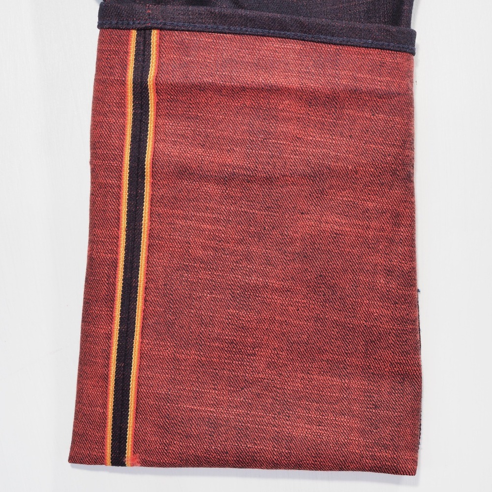 Slim Men's Jeans in Dark Charcoal with Red Selvedge Detail - Picture 4 of 16